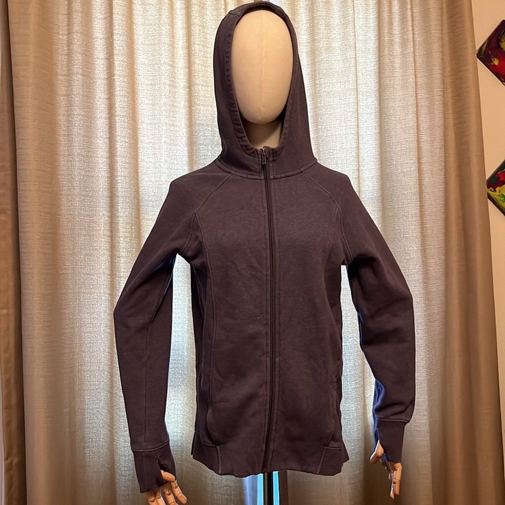 All in Motion Purple Zip Up Jacket with Hood and Pockets Girls XXL 18